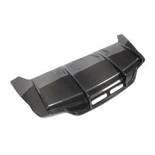 Achterbumper diffuser (voor AMG-Line 2015-2018, Carbon) foto 3