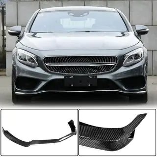 Voorbumperlip Lip V1 (voor AMG-Line 2015-2018, carbon) foto 1