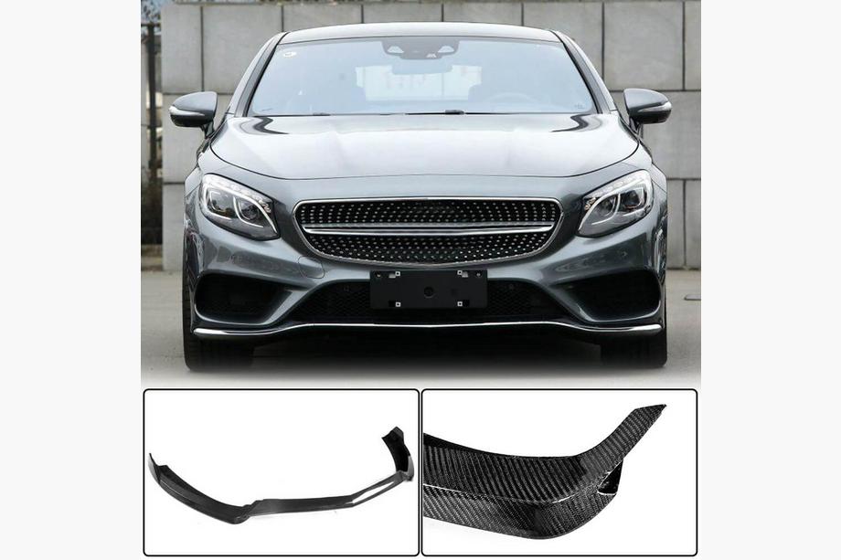 Mercedes S-class C217 Coupé 2014–2020 Voorbumperlip Lip V1 (voor AMG-Line 2015-2018, carbon) Image