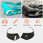 Mercedes S-class C217 Coupé 2014–2020 Inserts voor voorbumper (voor AMG-Line 2015-2018, carbon) foto 2