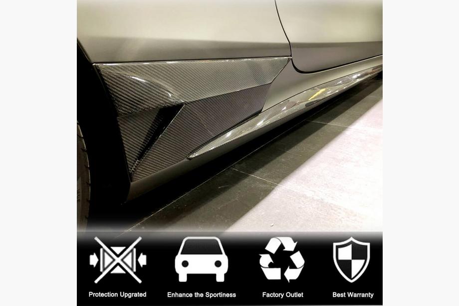 Mercedes S-class C217 Coupé 2014–2020 Zijskirts (voor AMG-Line 2015-2018, Carbon) Foto 2