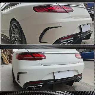 Achterbumperbeschermlijst (voor AMG / AMG-Line, carbon) foto 4