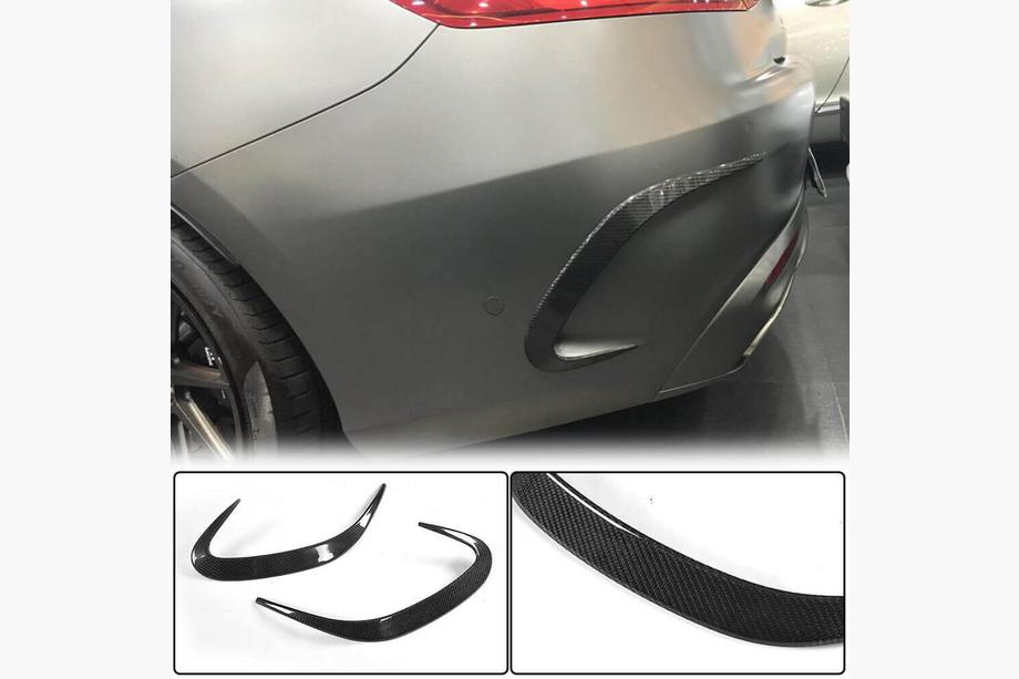 Mercedes S-class C217 Coupé 2014–2020 Achterbumperbeschermlijst (voor AMG / AMG-Line, carbon) Image