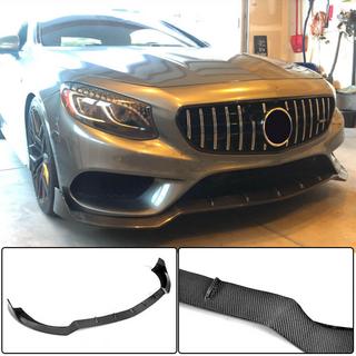 Voorbumper lip spoiler Lip V3 (voor AMG-Line 2015-2018, carbon) foto 2