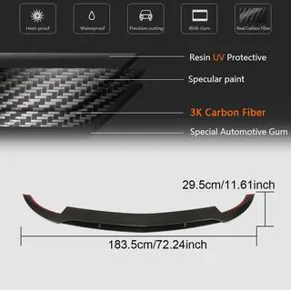 Frontbumper lip (voor GLE43 AMG, carbon) foto 4