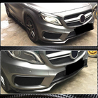 Mercedes GLA X156 2014–2019 Carbon lip voor de voorbumper Lip (voor GLA45 AMG 2013-2016) foto 3