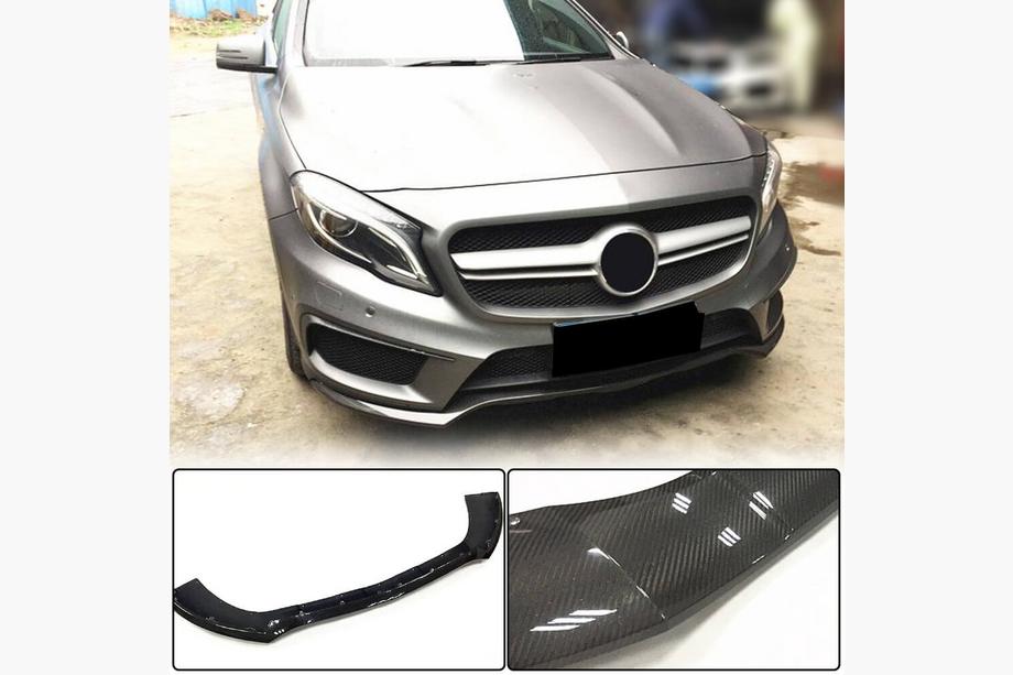Mercedes GLA X156 2014–2019 Carbon lip voor de voorbumper Lip (voor GLA45 AMG 2013-2016) Image