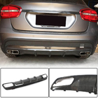 Mercedes GLA X156 2014–2019 Achterbumper diffuser (voor GLA45 AMG, carbon) foto 1