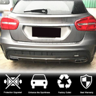 Mercedes GLA X156 2014–2019 Achterbumper diffuser (voor GLA45 AMG, carbon) foto 2