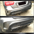 Mercedes GLA X156 2014–2019 Achterbumper diffuser (voor GLA45 AMG, carbon) foto 3