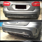Mercedes GLA X156 2014–2019 Achterbumper diffuser (voor GLA45 AMG, carbon) foto 4