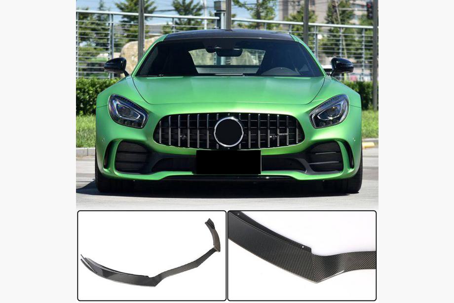 Mercedes AMG GT C190/R190 2014–2022 Voorbumper lip Lip (voor GT R 2016-2019, carbon) Foto 1