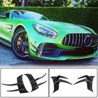 Mercedes AMG GT C190/R190 2014–2022 V2 voorbumper inserts (voor GT R 2016-2019, droog carbon) foto 1