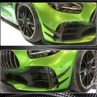 Mercedes AMG GT C190/R190 2014–2022 V2 voorbumper inserts (voor GT R 2016-2019, droog carbon) foto 4