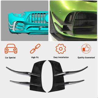 V2 voorbumper inserts (voor GT R 2016-2019, droog carbon) foto 2