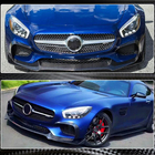 Mercedes AMG GT C190/R190 2014–2022 Voorbumper lip Lip (voor 2015-2017, carbon) foto 3