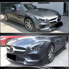 Mercedes AMG GT C190/R190 2014–2022 Voorbumper lip Lip (voor 2015-2017, carbon) foto 4