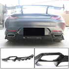 Mercedes AMG GT C190/R190 2014–2022 Achterbumper diffuser (voor 2015-2017, carbon) foto 1