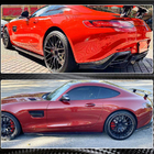 Mercedes AMG GT C190/R190 2014–2022 Zijskirts (voor 2015-2017, carbon) foto 4