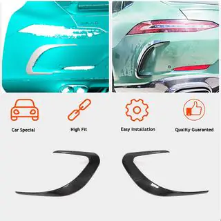 Achterbumper covers V2 (voor GT63 2018-2022, carbon) foto 2