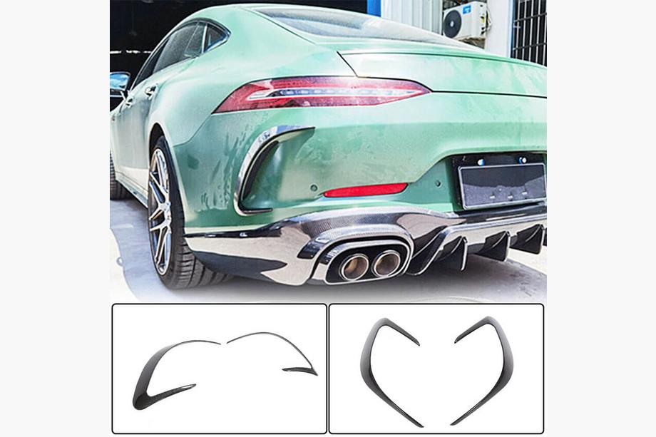 Mercedes AMG GT 4 X290 2018– Achterbumper covers V2 (voor GT63 2018-2022, carbon) Foto 1