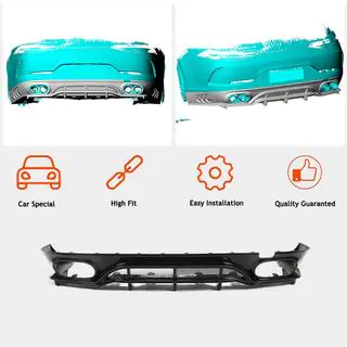Achterbumper diffuser (voor GT43/GT50/GT53 2018-2022, carbon) foto 2