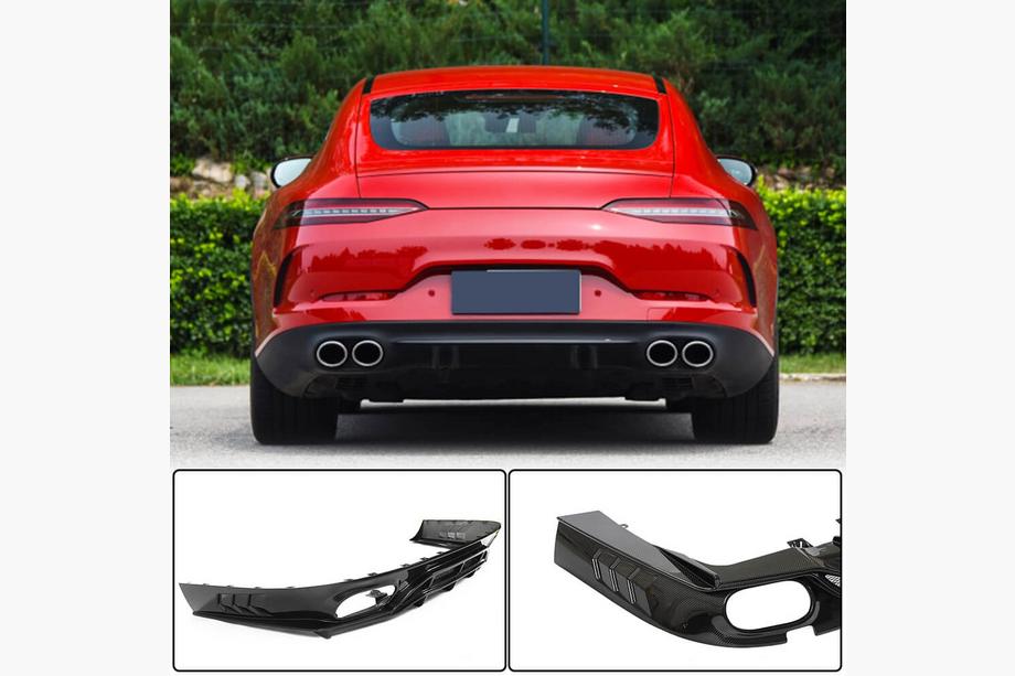 Mercedes AMG GT 4 X290 2018– Achterbumper diffuser (voor GT43/GT50/GT53 2018-2022, carbon) Image