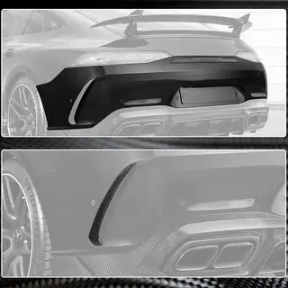 Achterbumper inserts V1 (voor GT63 2018-2022, carbon) foto 4
