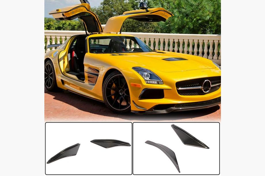 Mercedes SLS C197 2010–2014 Voorbumper flaps Flap V1 (carbon) Image