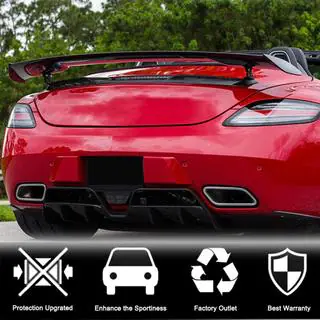 Achterbumper diffuser (carbon) foto 3