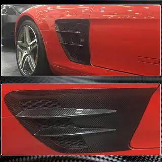 Voorste spatbordcovers (Dry Carbon) foto 4