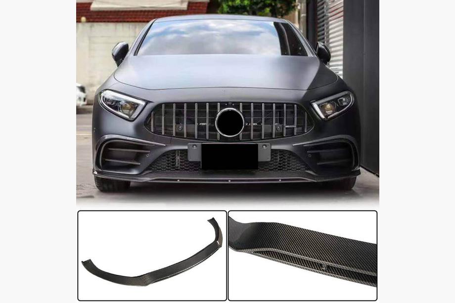 Mercedes CLS C257 2018– Carbon frontbumper lip (voor AMG/AMG-Line 2018-2020) Image