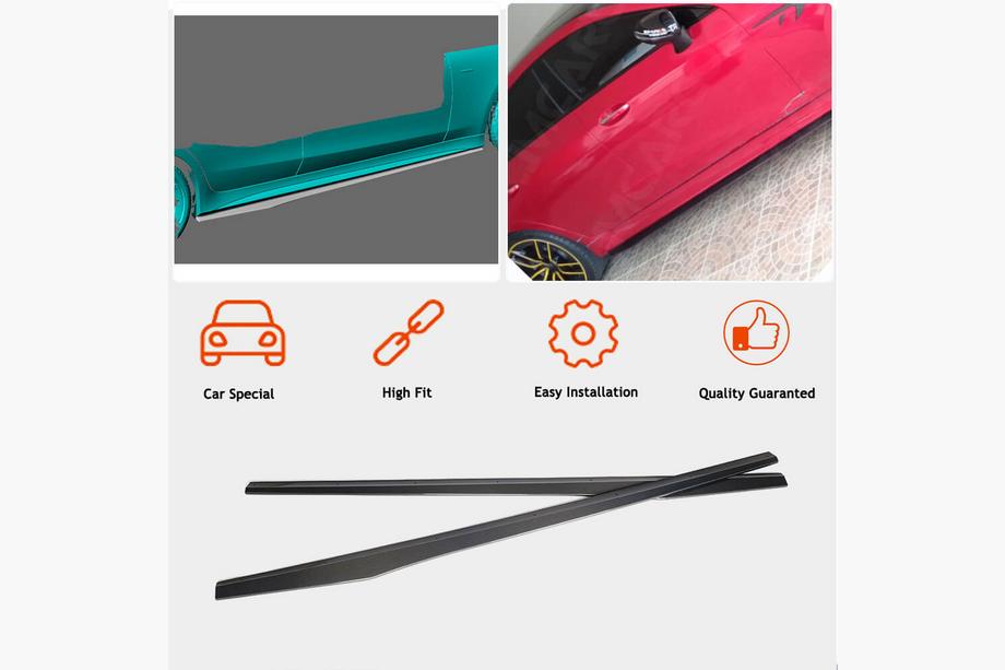 Mercedes CLS C257 2018– Sideskirts V1 (voor AMG/AMG-Line 2018-2020, carbon) Foto 2