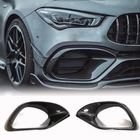 Mercedes CLA C118 2019– Carbon voorbumper aanbouwdelen (voor CLA45 AMG SD, Carbon) foto 1