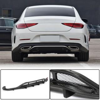 Achterbumper diffuser V2 (voor AMG-Line 2018-2020, carbon) foto 1