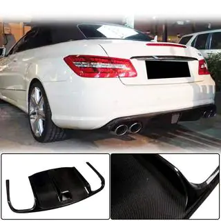 Achterbumper diffuser (voor E63 AMG 2009-2013, carbon) foto 1
