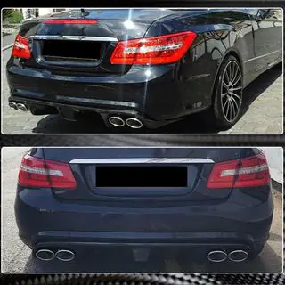 Achterbumper diffuser (voor E63 AMG 2009-2013, carbon) foto 3