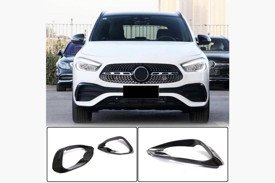 Mercedes GLA H247 2020– Voorbumper inzetstukken V1 (voor AMG/AMG-Line, carbon) Image