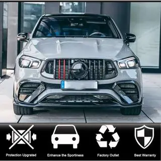Inserts voor de voorbumper (voor GLE 350/GLE450/GLE63 2019-2023, carbon) foto 2