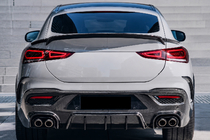 Mercedes GLE Coupé C167 2019– Achterbumperlijsten (voor GLE 350/GLE450/GLE63 2019-2023, carbon) foto 3