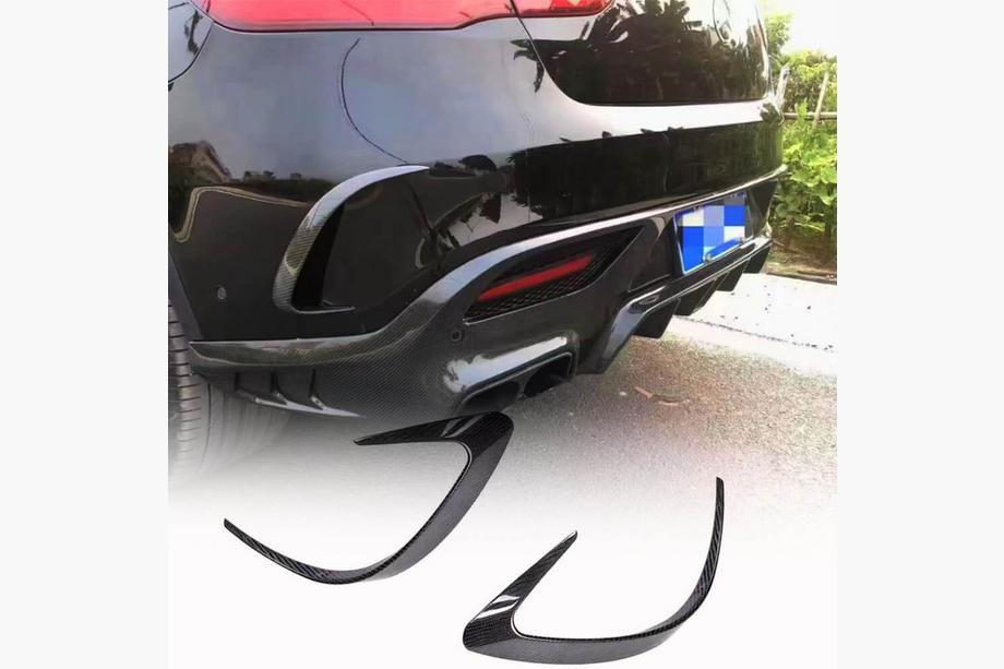 Mercedes GLE Coupé C292 2015–2019 Achterbumperlijsten (voor GLE 350/GLE450/GLE63 2019-2023, carbon) Image