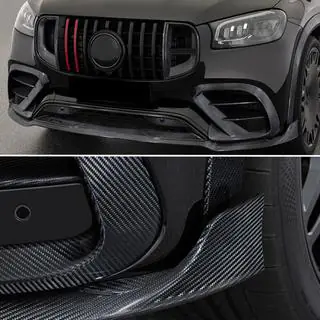 Carbon frontbumper lip (GLE63 AMG) foto 3
