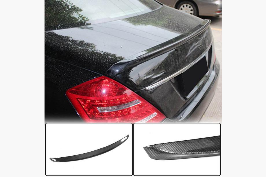 Mercedes S-class W221 2005–2013 Spoiler V2 (Carbon) Image