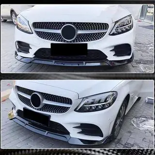Frontbumper lip (voor AMG-Line, carbon) foto 3