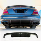 Mercedes E-class W211 2002–2009 Achterbumper diffuser (voor E55 AMG 2003-2006, carbon) foto 2