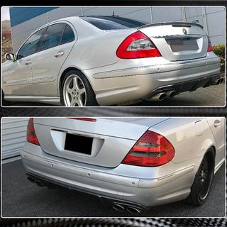 Achterbumper diffuser (voor E55 AMG 2003-2006, carbon) foto 4