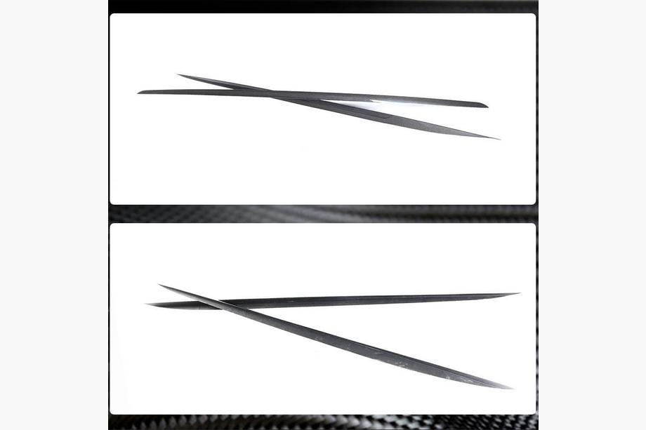 Mercedes CLS C257 2018– Sideskirts V2 (voor AMG/AMG-Line 2018-2020, carbon) Foto 3