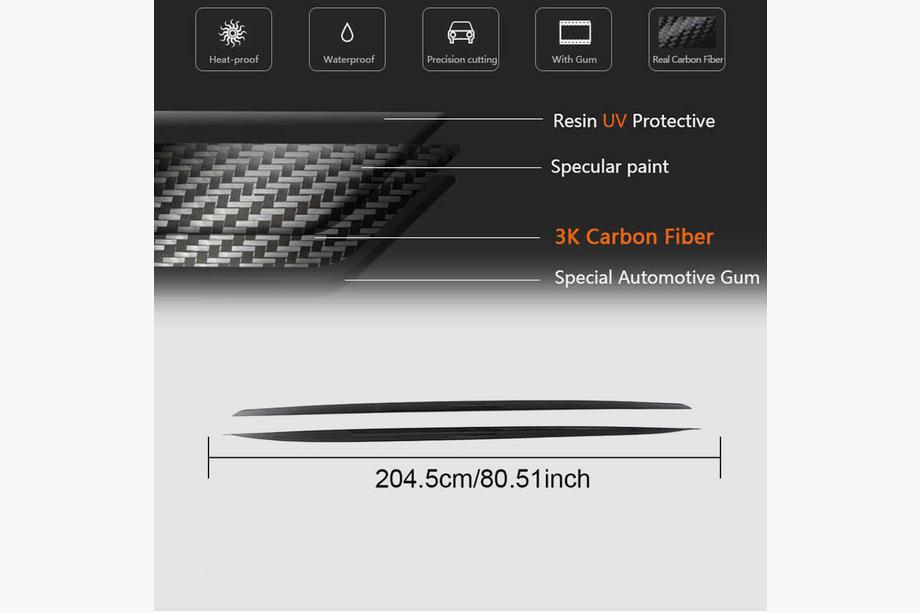 Mercedes CLS C257 2018– Sideskirts V2 (voor AMG/AMG-Line 2018-2020, carbon) Foto 4