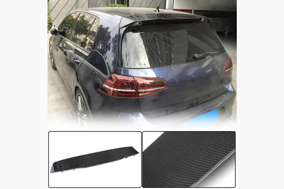 Volkswagen Golf 7/E-Golf 2012–2020 Spoiler V4 (voor GTI/R HB, carbon) Image