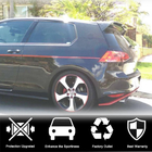 Volkswagen Golf 7/E-Golf 2012–2020 V6 spoiler (voor GTI/R HB, kunststof) foto 5